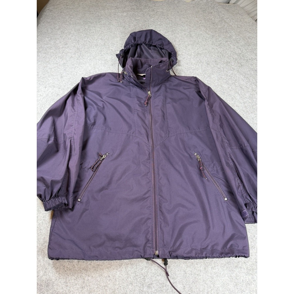 Vintage EMS Eastern Mountain Sports Women's Size L  Plum Rain/Windbreaker Jacket